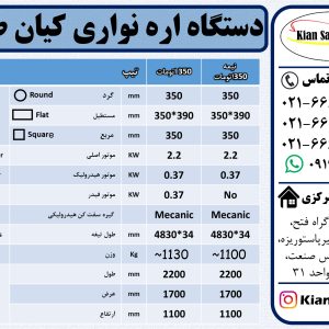 دستگاه اره نواری کیان صنعت 350 ایرانی
